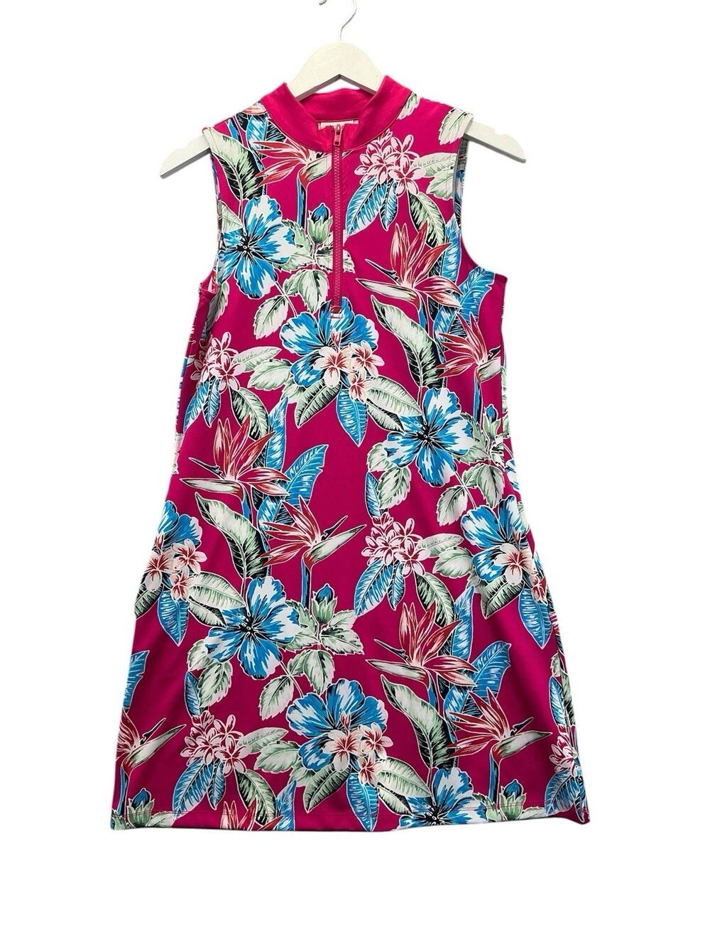 Tommy Bahama Golf Tropical Floral Sleeveless dress has pockets women’s Sz. Small